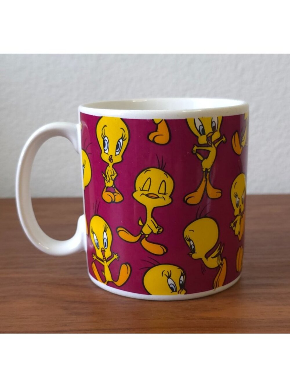 Vintage 1994 Applause Looney Tunes TWEETY BIRD Ceramic Coffee Mug Made In Korea
